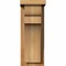 Ekena Millwork Yorktown Rough Sawn Corbel w/Backplate, Western Red Cedar, 6"W x 8"D x 16"H COR06X08X16YOR01RWR - alternate 2